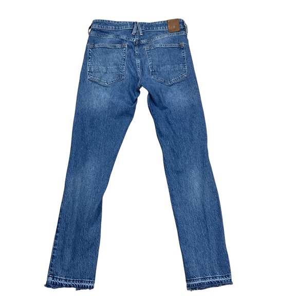 We The Free Free People Mid Rise Distressed Straight Leg Jeans Size 27 - Picture 2 of 13